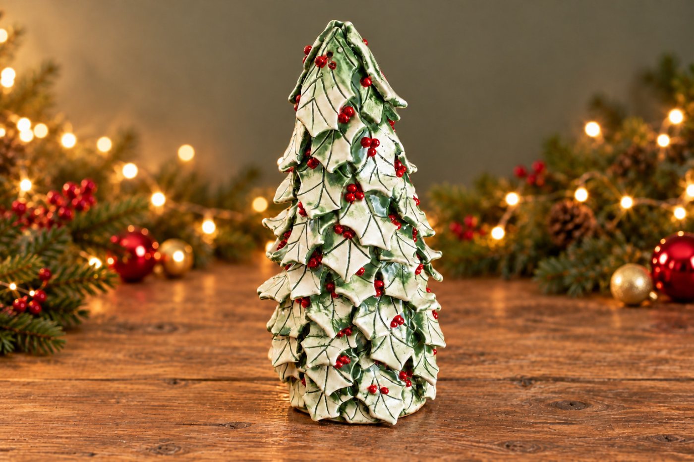 Holly and Berries Christmas Tree Workshop